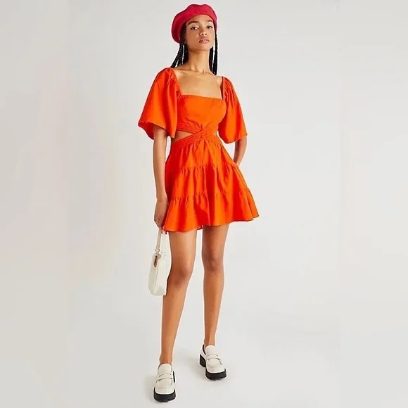 Free People Cross of Sunlight Mini Dress - Picture 2 of 6